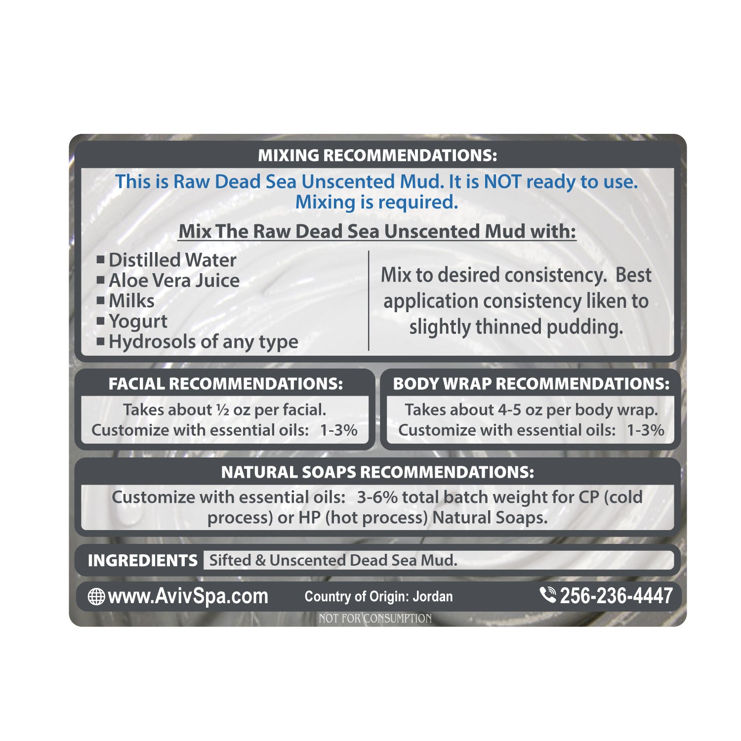 Dead Sea Unscented Mud