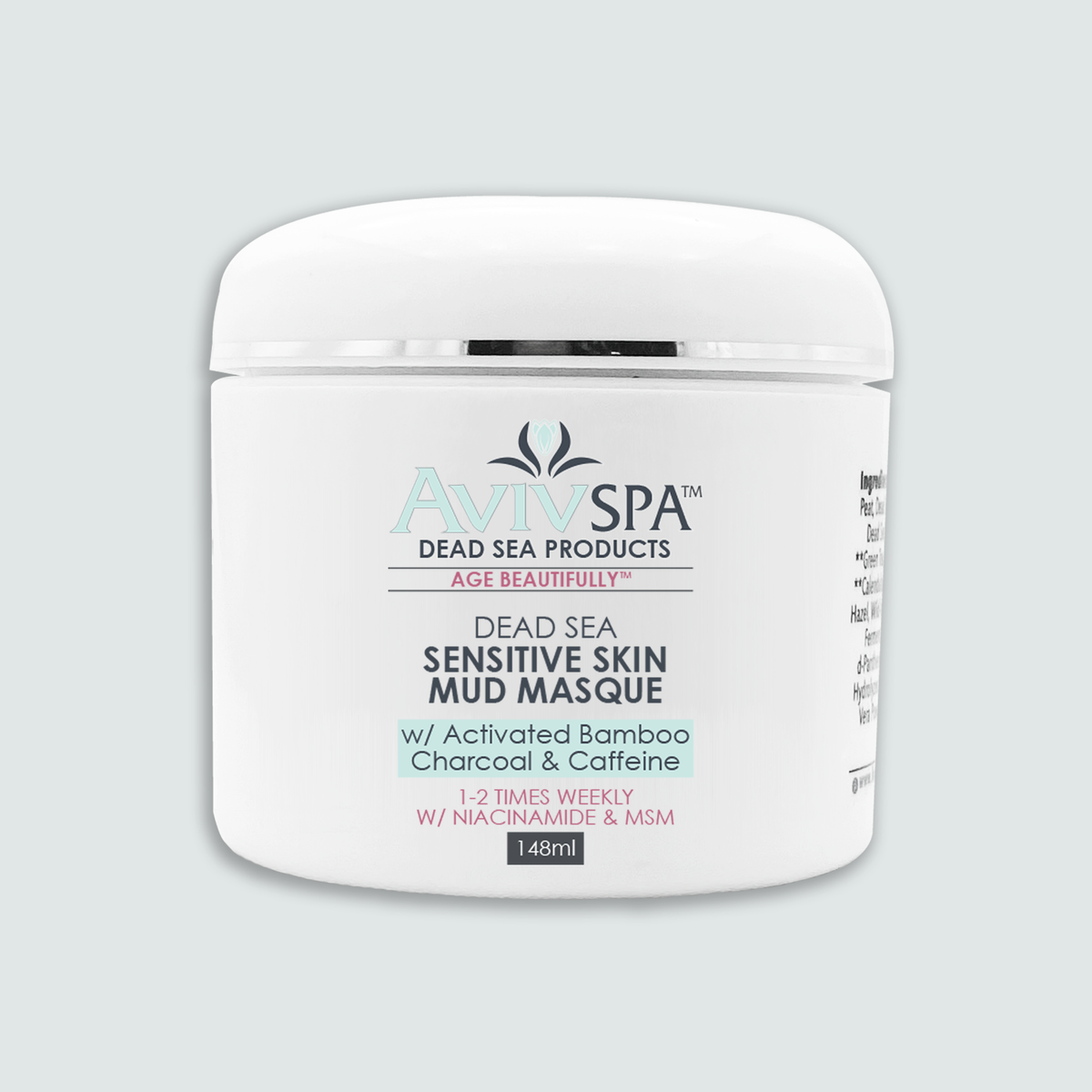 Sensitive Skin Mud Masque w/ Bamboo Activated Charcoal & Caffeine