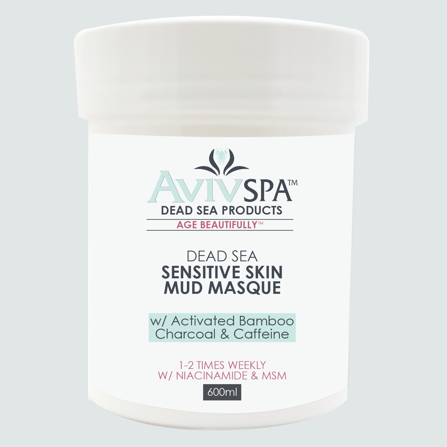 Sensitive Skin Mud Masque w/ Bamboo Activated Charcoal & Caffeine