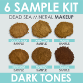 6 SAMPLE KIT DARK TONES DEAD SEA MINERAL MAKEUP