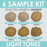 6 SAMPLE KIT LIGHT TONES DEAD SEA MINERAL MAKEUP