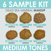 6 SAMPLE KIT MEDIUM TONES DEAD SEA MINERAL MAKEUP