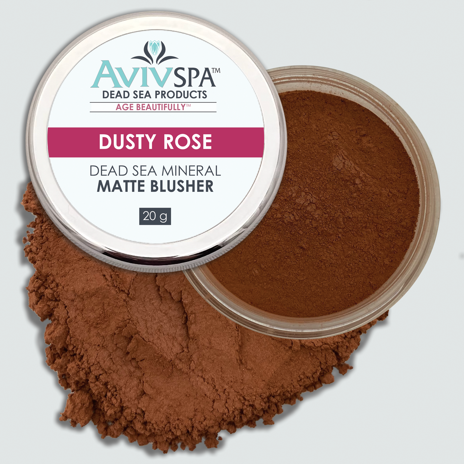 Dead Sea Mineral Matte Blusher DUSTY ROSE