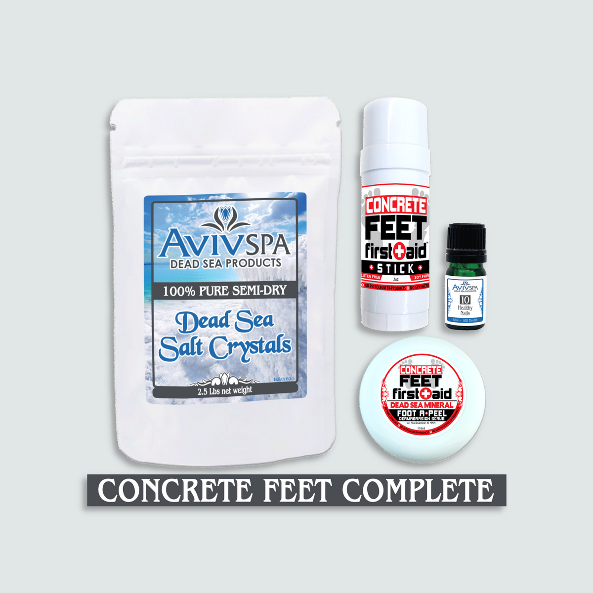 First Aid Kit for Dry, Cracked, Splitting heels, feet and toes