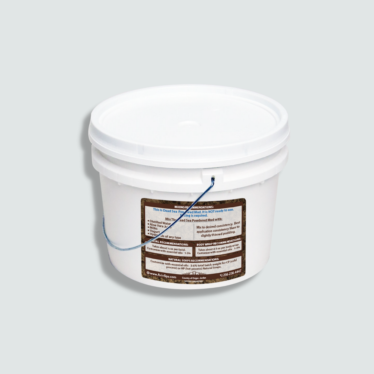 Dead Sea Powdered Mud 4.5kg Bucket (Raw Ingredient)