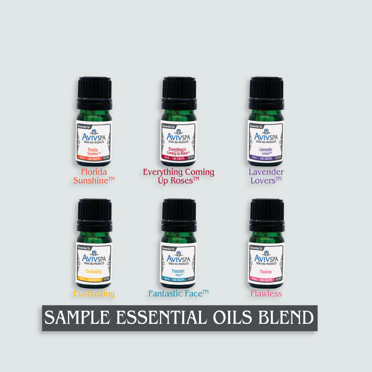 100% Pure Therapeutic Grade Essential Oil Kit 5ml bottles